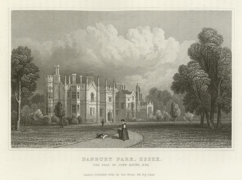 Danbury Park, Essex, sídlo Johna Rounda, Esquire od English School