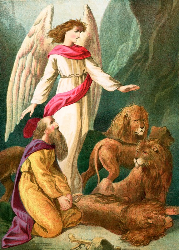 Daniel v jámě lvů od English School