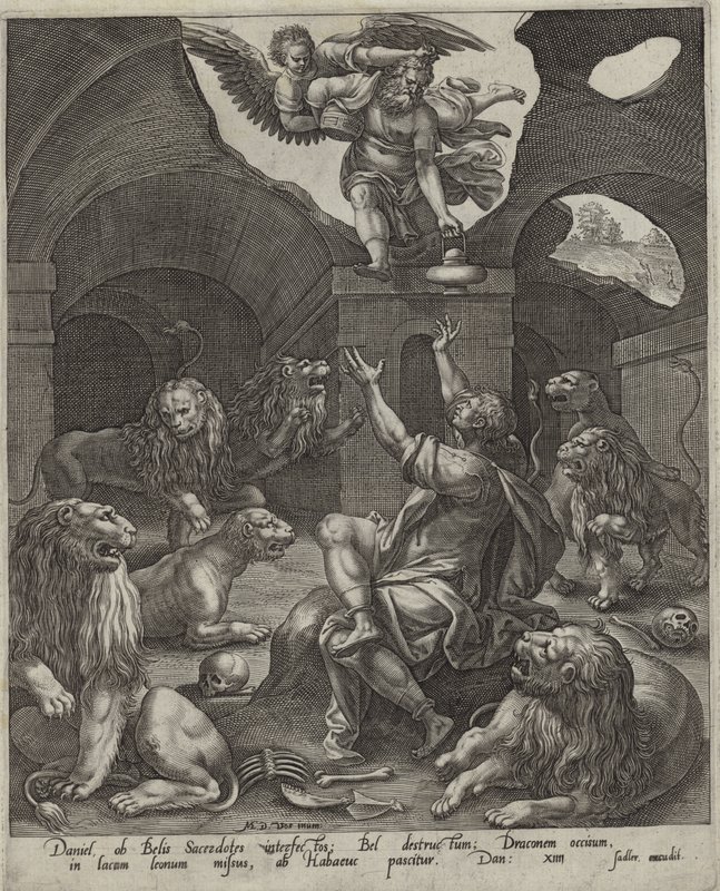 Daniel v jámě lvové od English School