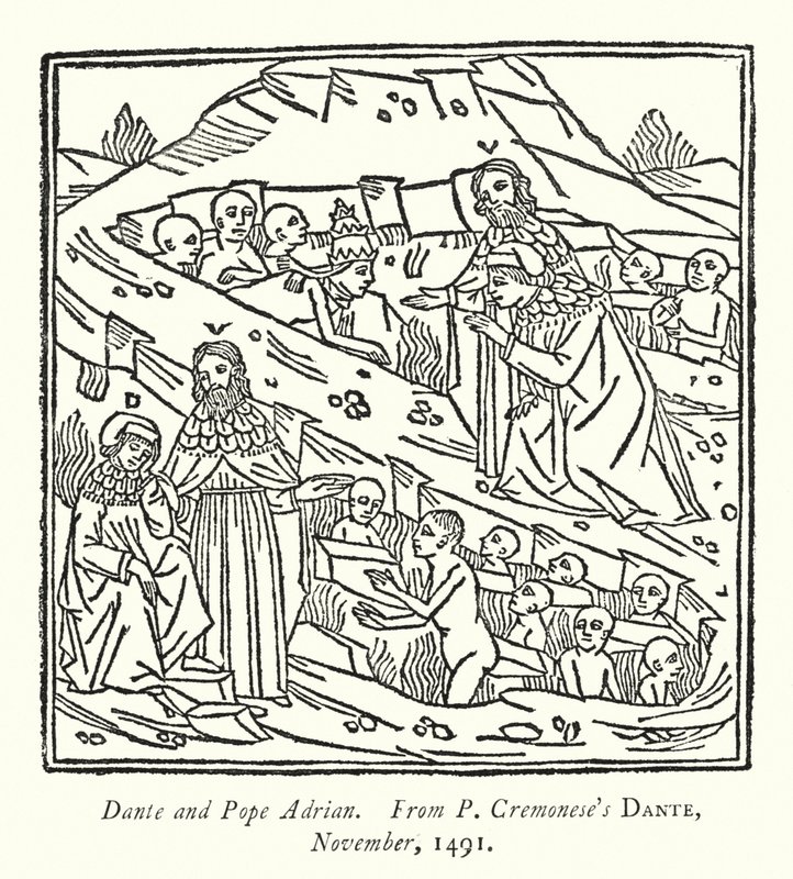 Dante a Pope Adrian, od P Cremonese