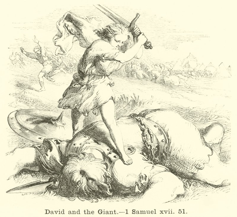 David a obr, 1. Samuelova, xvii, 51 od English School