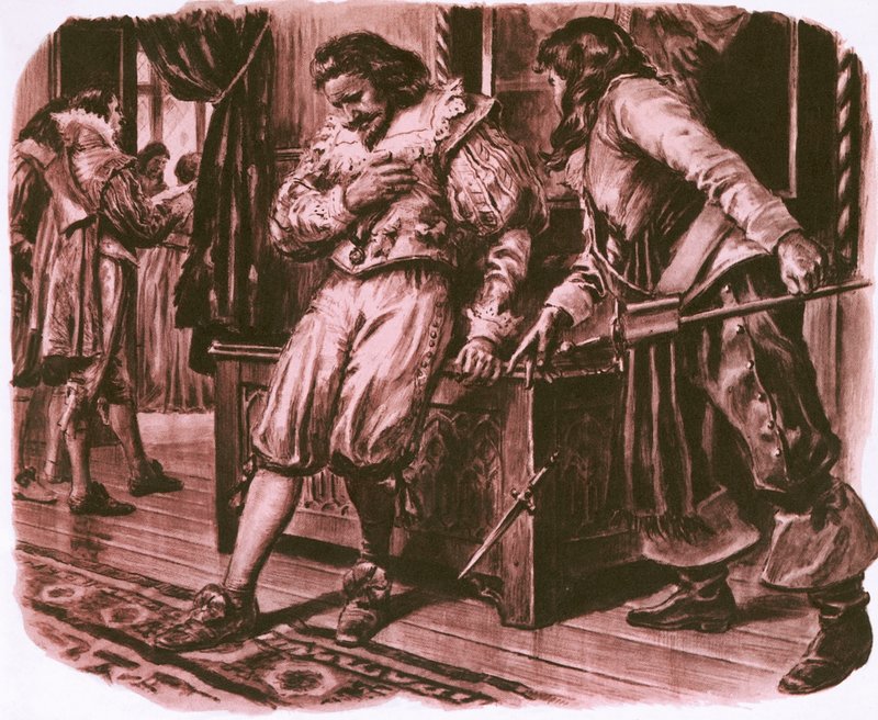 Smrt George Villierse, vévody z Buckinghamu od English School