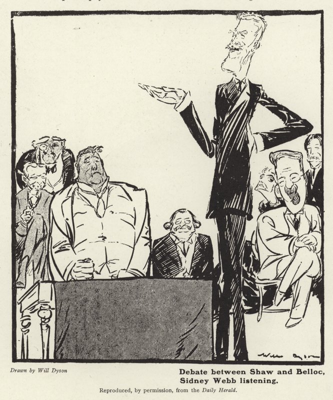 Debata mezi Georgem Bernardem Shawem a Hillaire Belloc od English School