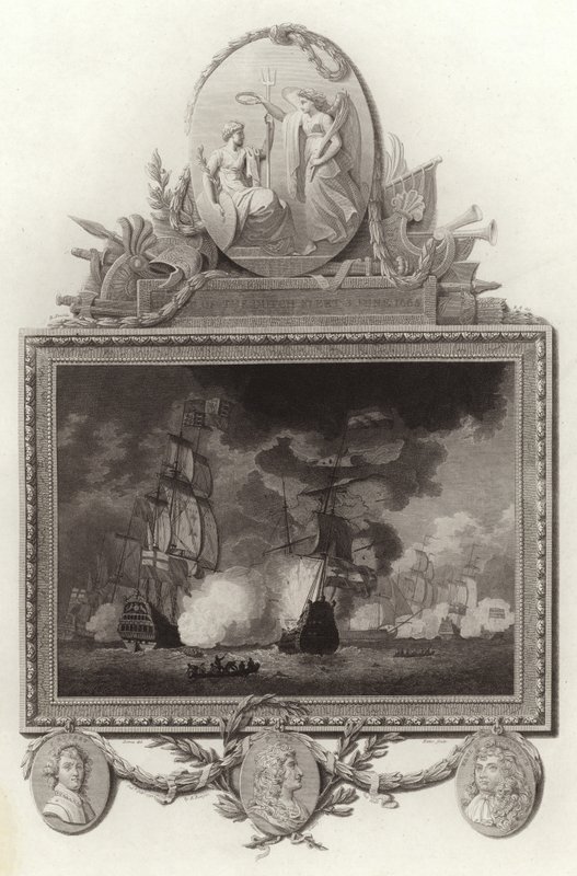 Porážka holandské flotily, 3. června 1665 od English School