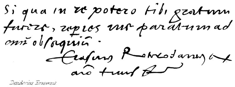 Desiderius Erasmus od English School