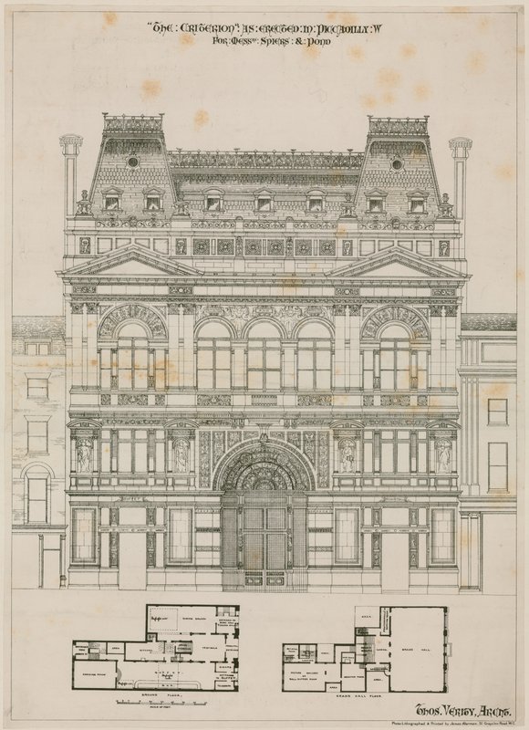 Design pro The Criterion Theatre, Londýn od English School