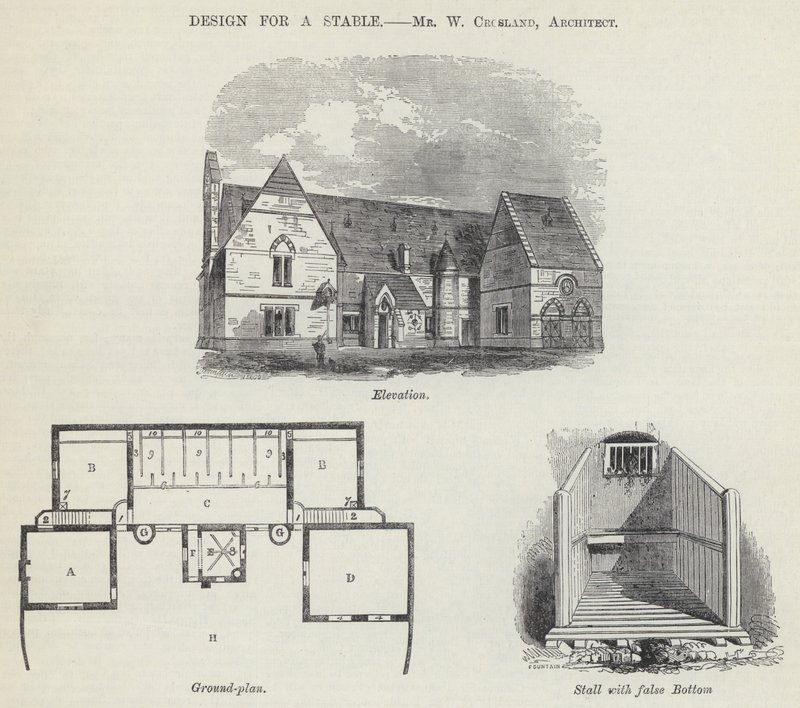 Design for a Stable (rytina) od English School