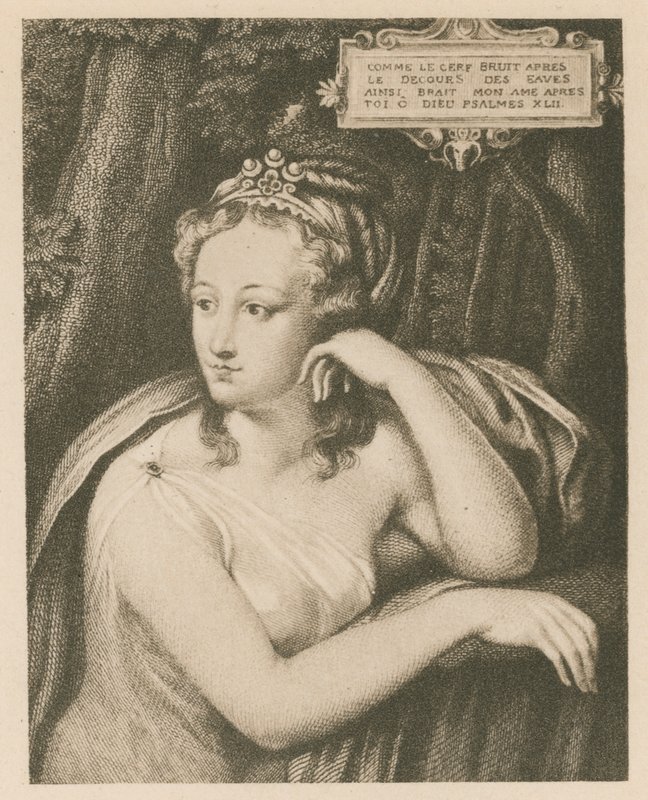 Diane D Oh Poitiers (litho) od English School