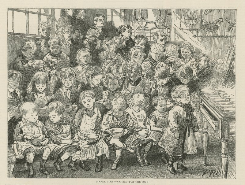 Čas večeře - čekání na polévku od English School