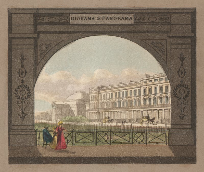 Diorama a panorama, Regents Park od English School