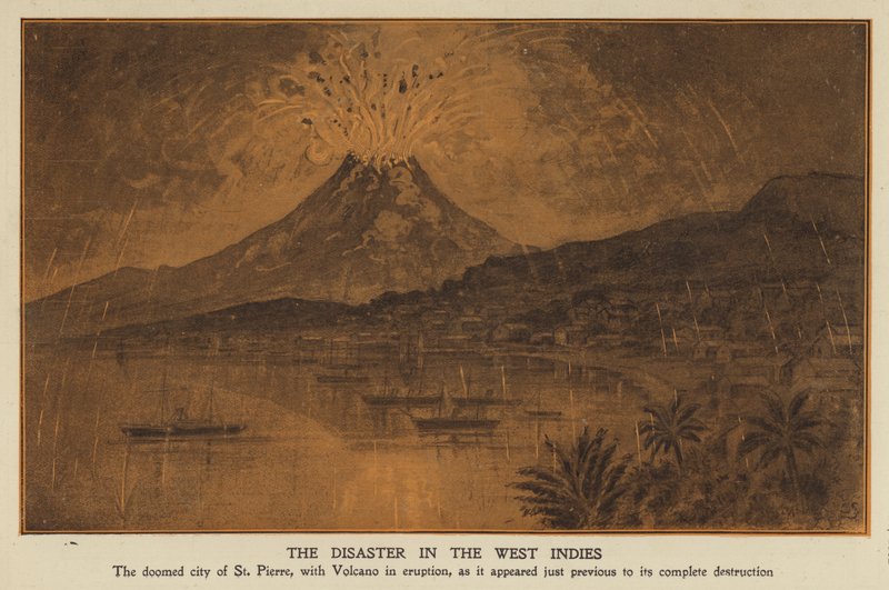 Katastrofální erupce Mount Pelee, Martinik od English School