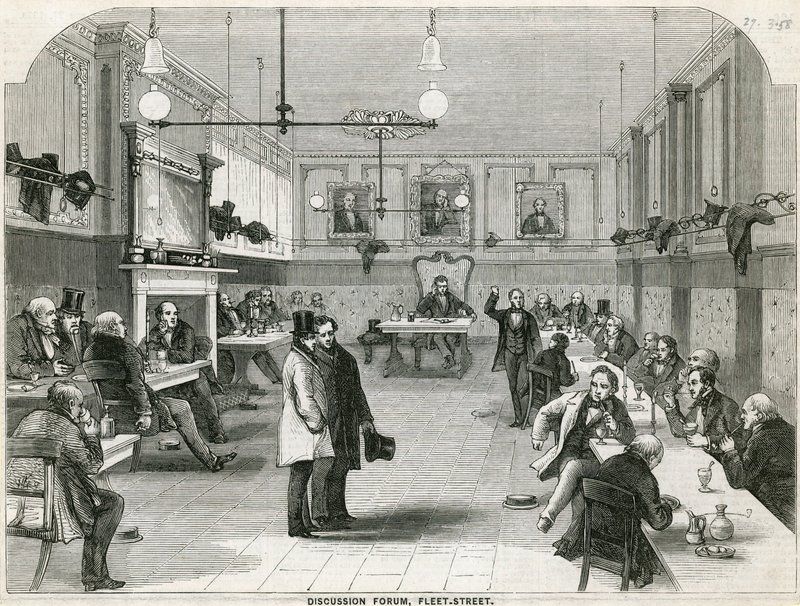 Diskusní fórum, Fleet Street, Londýn od English School