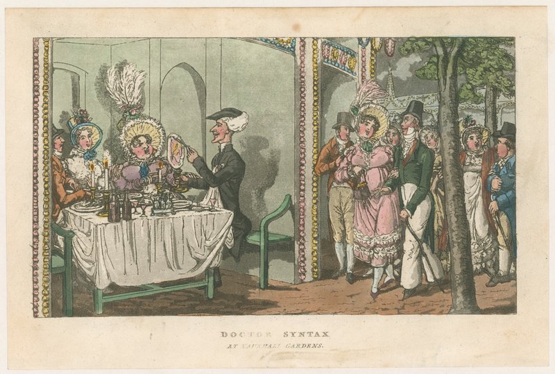 Doctor Syntax ve Vauxhall Gardens od English School