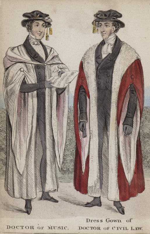 Doktor hudby, župan doktora občanského práva od English School