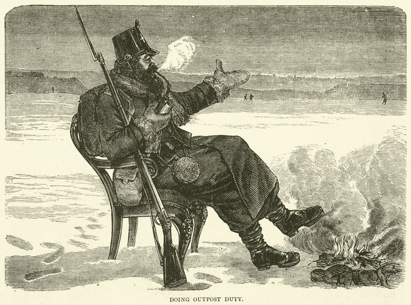 Konání předsunuté služby, prosinec 1870 od English School