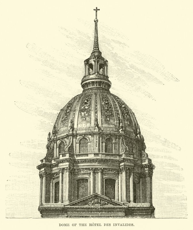 Kopule hotelu des Invalides od English School
