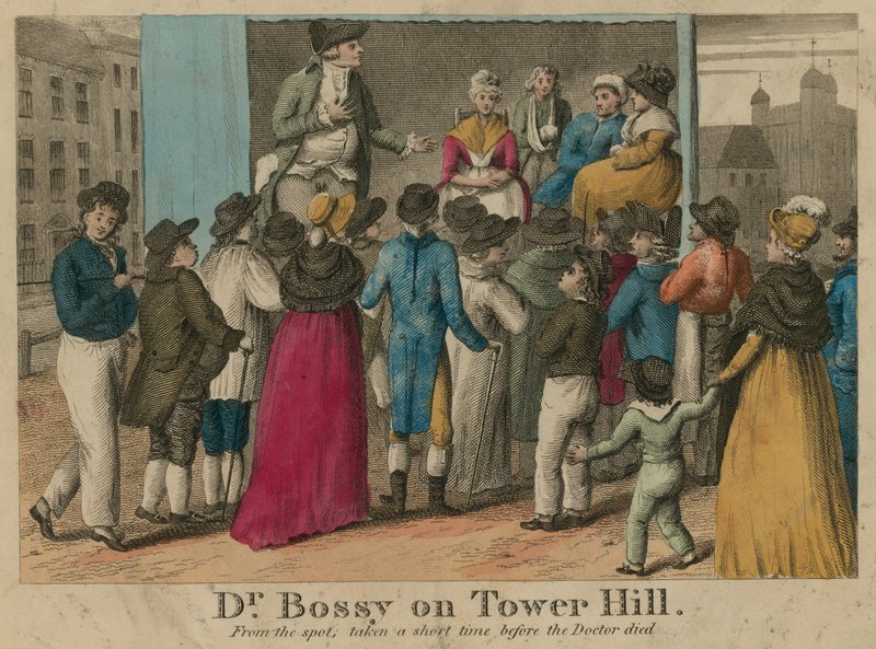 Dr Bossy na Tower Hill v Londýně od English School