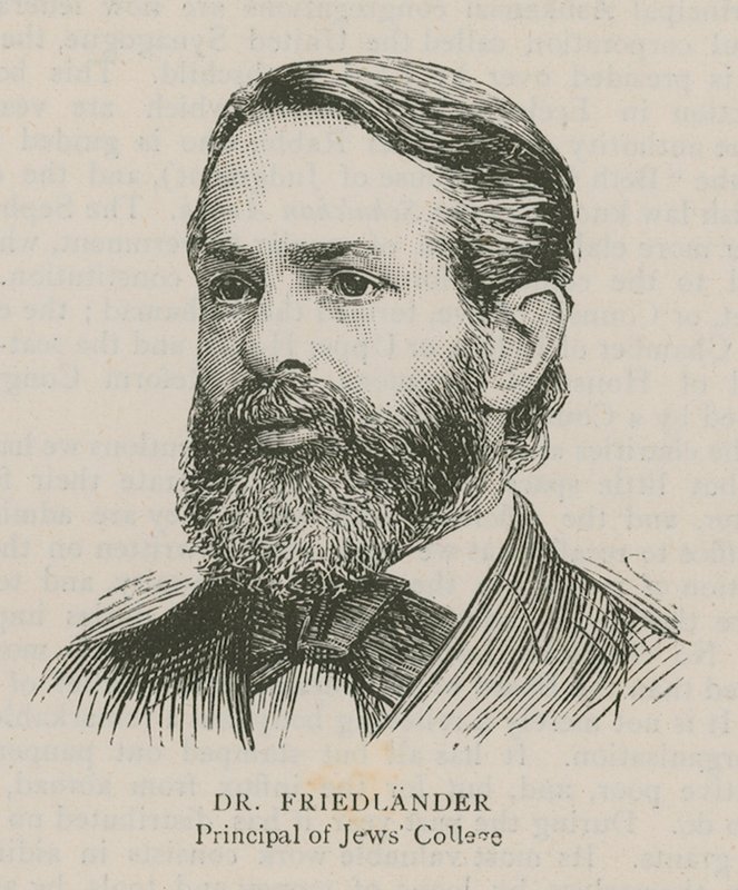 Dr Friedlander, ředitel Židovské školy od English School