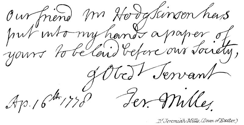 Dr Jeremiah Mills, (děkan z Exeteru) od English School
