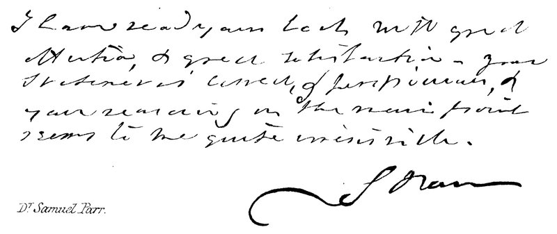 doktor Samuel Parr od English School