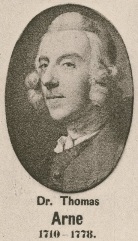 Dr Thomas Arne (rytina) od English School