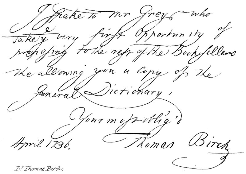 doktor Thomas Birch od English School