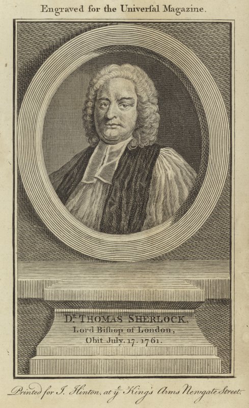 Dr Thomas Sherlock, lord biskup z Londýna od English School