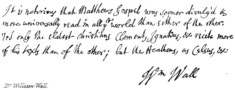 doktor William Wall od English School
