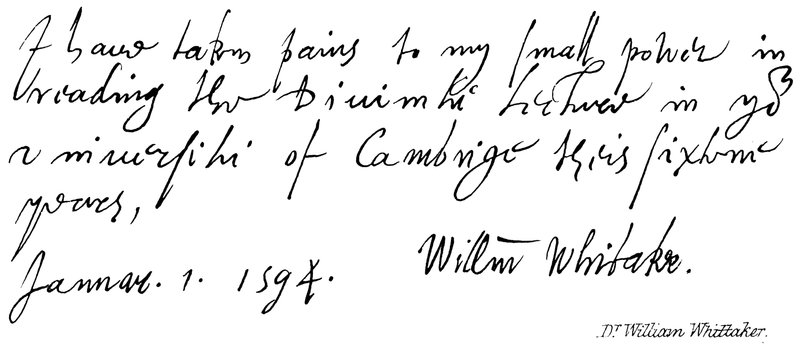 doktor William Whittaker od English School