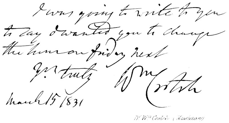 Dr Wm Crotch, (hudebník) od English School