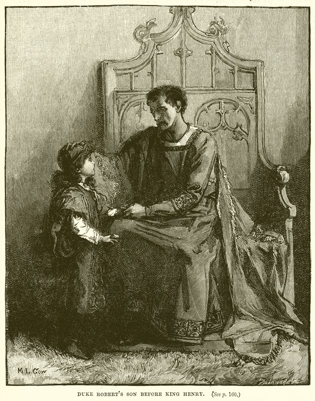 Duke Roborts Syn před králem Jindřichem od English School