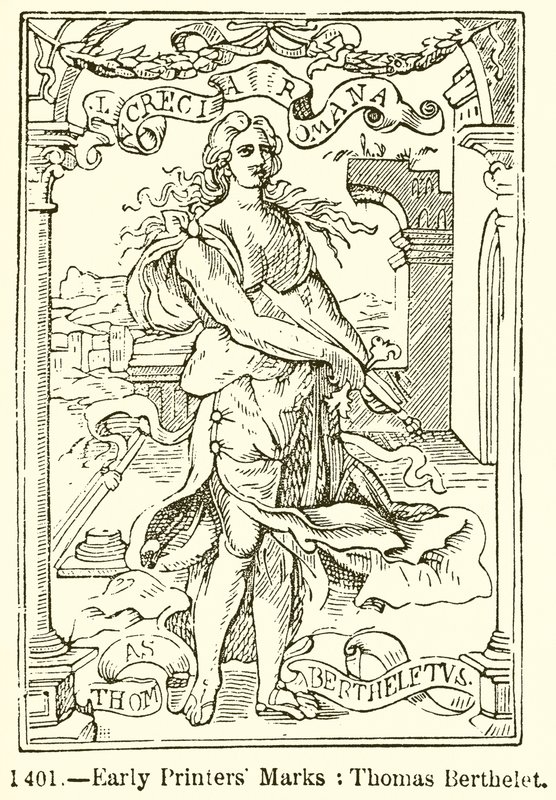 Známky prvních tiskařů: Thomas Berthelet od English School