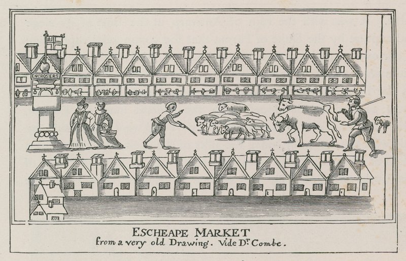 Eastcheap, kolem roku 1598 od English School