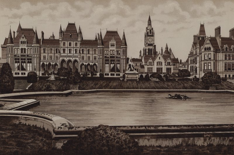 Eaton Hall, východní fronta od English School