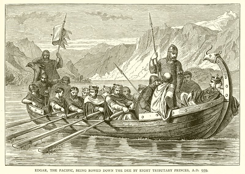 Edgar, Pacifik, vesloval po Dee Osmi knížat podřízených, 959 n. l. od English School