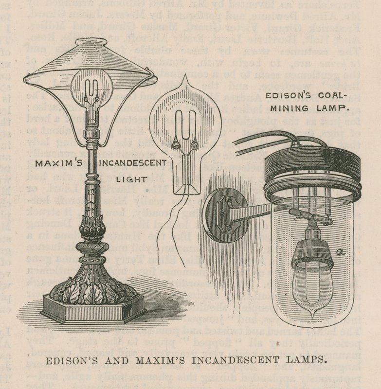 Žárovky Edison a Maxims od English School