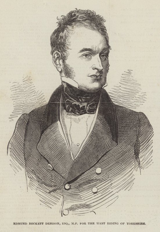 Edmund Beckett Denison, Esquire, MP, pro West Riding of Yorkshire od English School