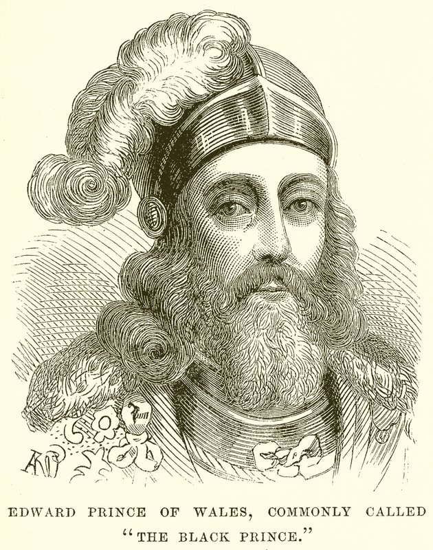 Edward Prince z Walesu, běžně nazývaný Černý princ od English School