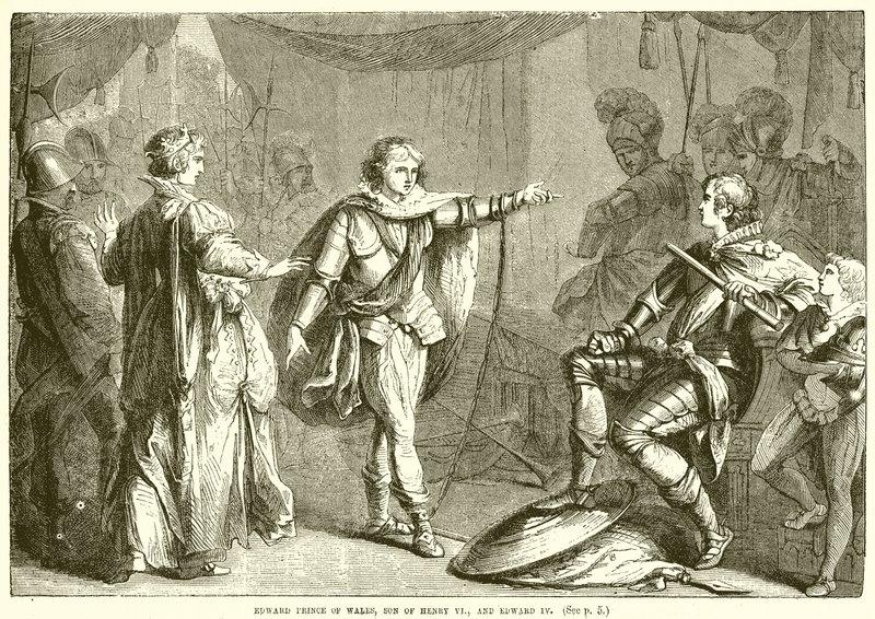 Edward princ z Walesu, syn Jindřicha VI., a Edward IV od English School
