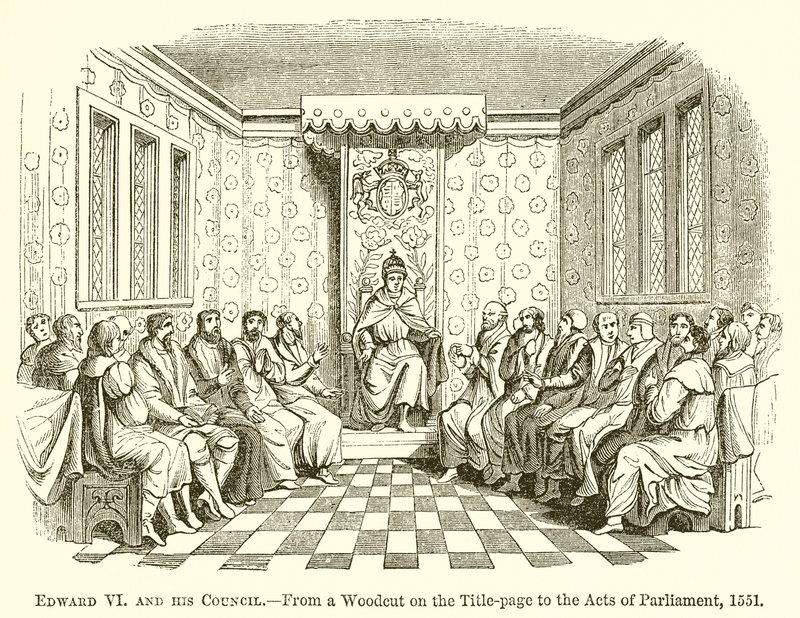 Edward VI a jeho rada od English School
