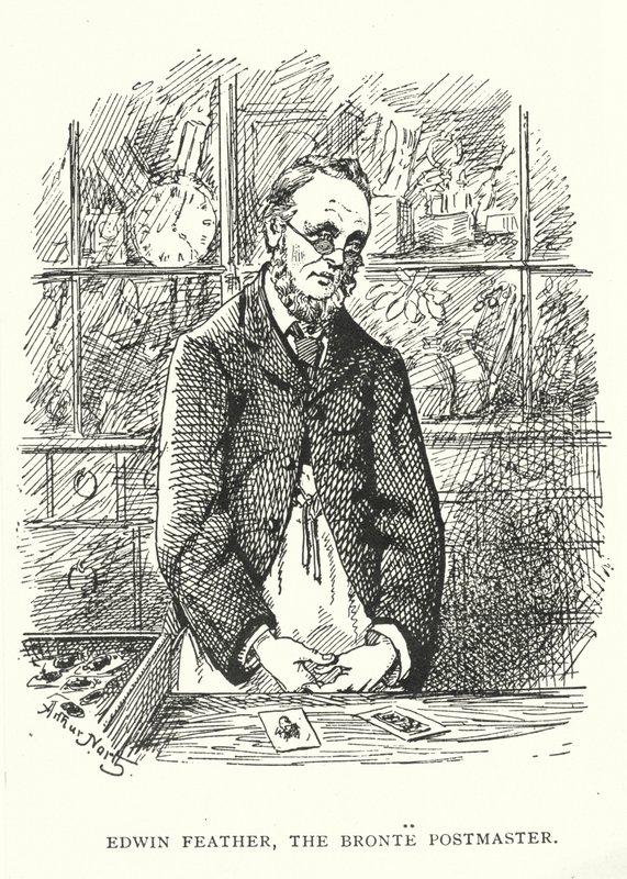Edwin Feather, poštmistr Bronte (rytina) od English School