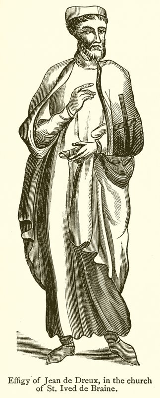 Podobizna Jean de Dreux, v kostele sv. Ives de Braine od English School