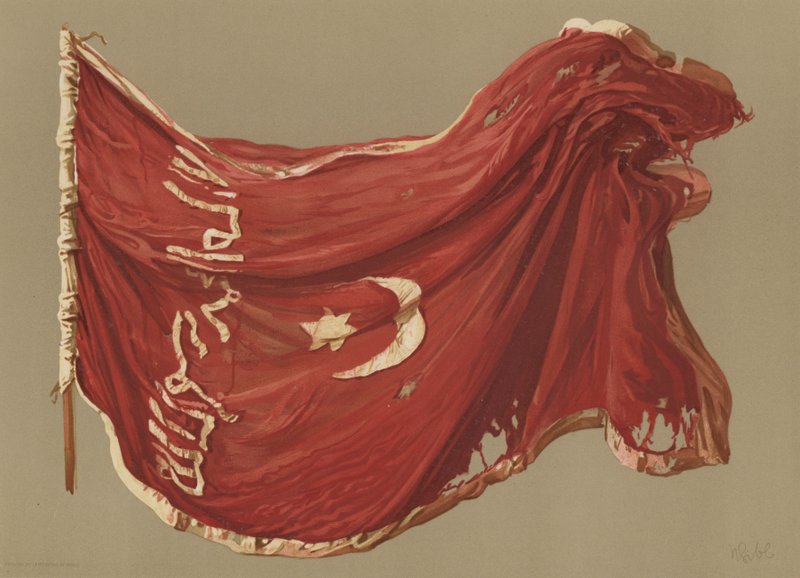 Egyptský standard Sinkat (chromolitho) od English School