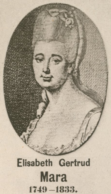 Elisabeth Gertrud Mara (rytina) od English School