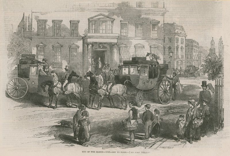 Konec sezóny 1846 – odjezd do Paříže od English School