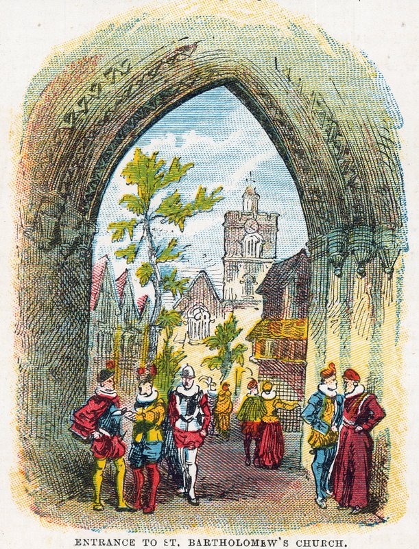 Vstup do kostela svatého Bartoloměje od English School
