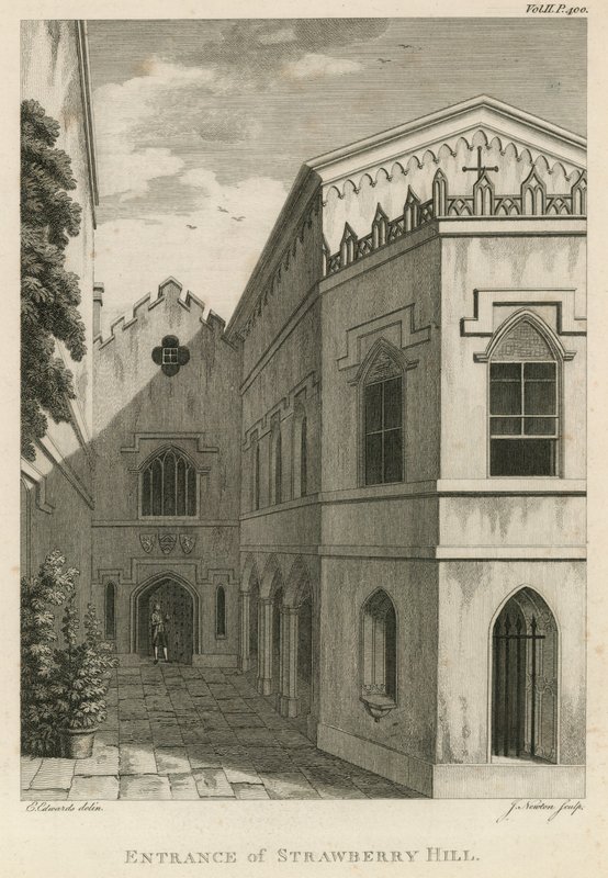 Vchod do Strawberry Hill, Londýn od English School