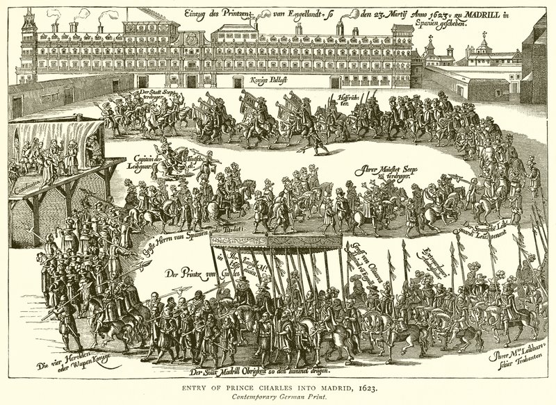 Vstup prince Charlese do Madridu, 1623 od English School