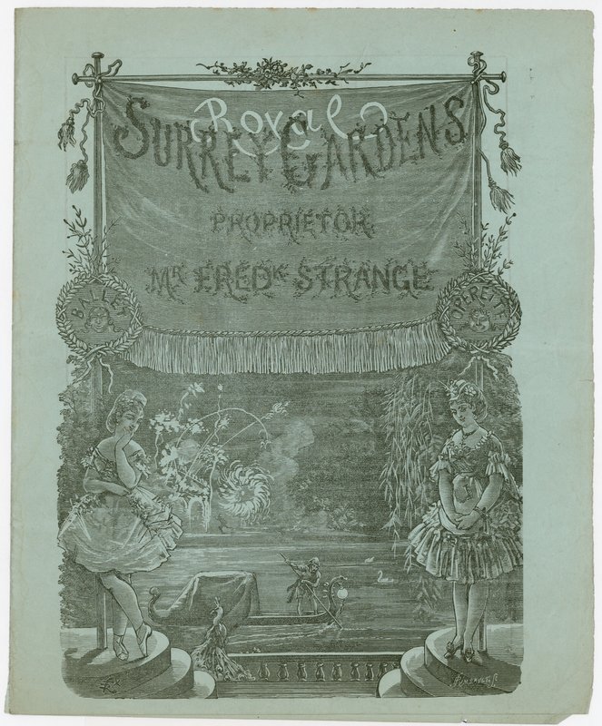Vstupenka do Royal Surrey Gardens, Walworth, Surrey od English School