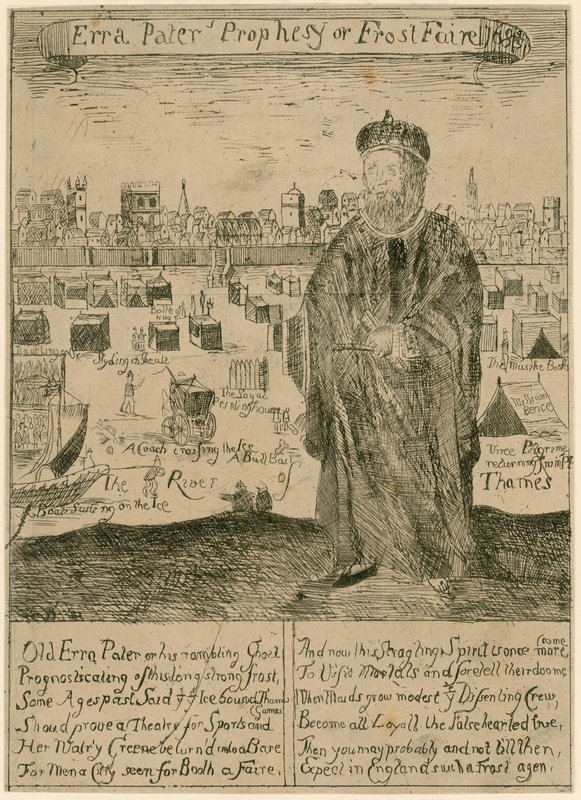 Erra Paters Prophesy of Frost Faire 1685 od English School